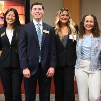Members of the College of Business Student Leadership Council